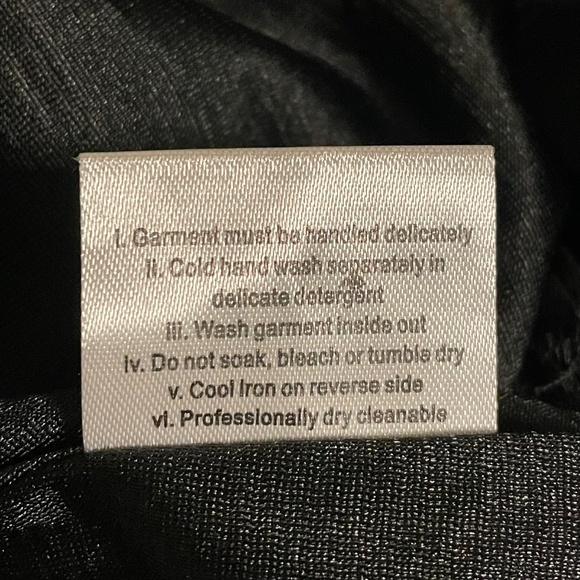 Vanberfia / Black / Smock Dress w Lace Detail / M - Picture 6 of 7